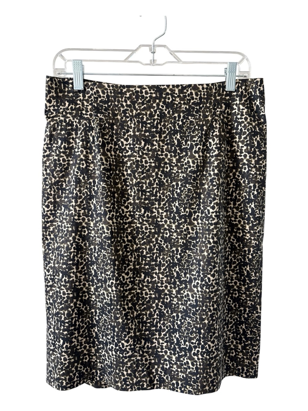 Ann Taylor Leopard-Print Pencil Skirt - Size 6